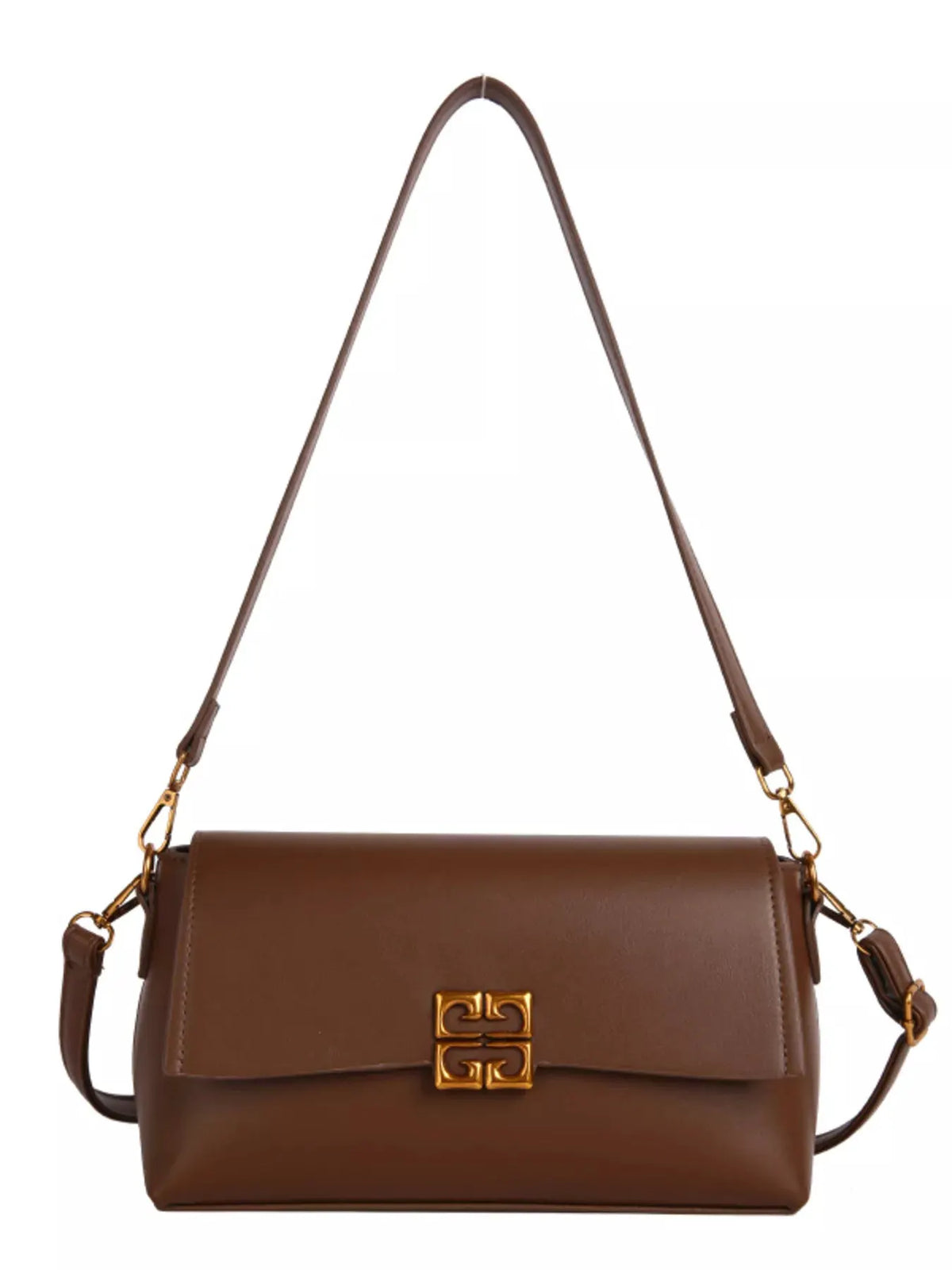 Leather Flap Crossbody Bag by Partner Label