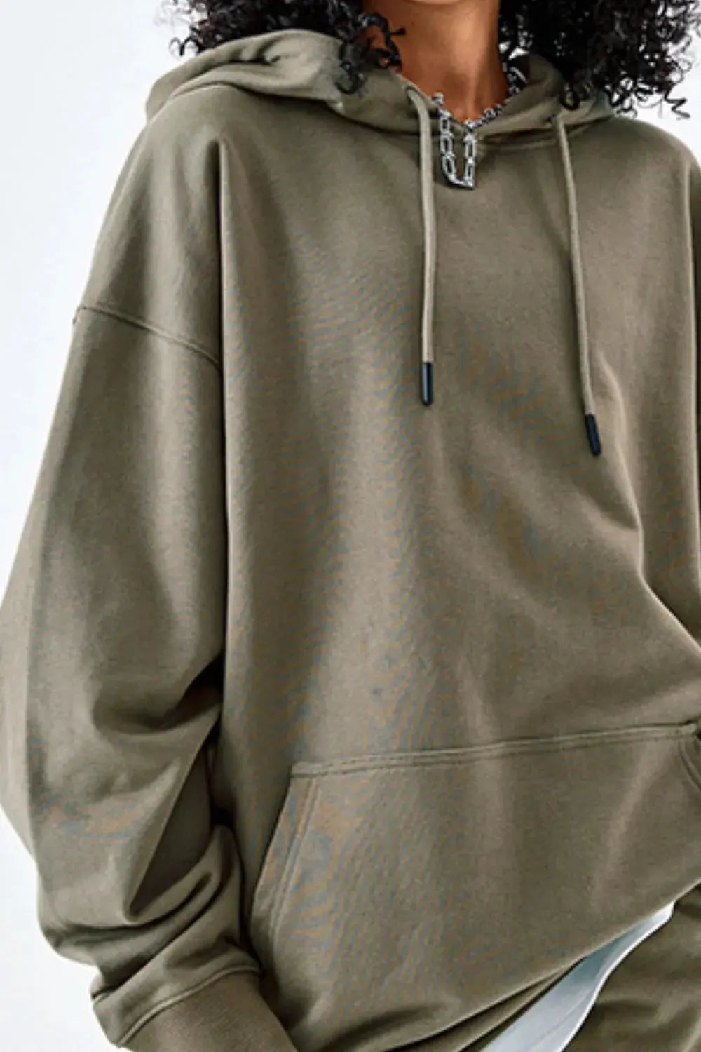 Men's Drawstring Kangaroo Pocket Hoodie by Partner Label
