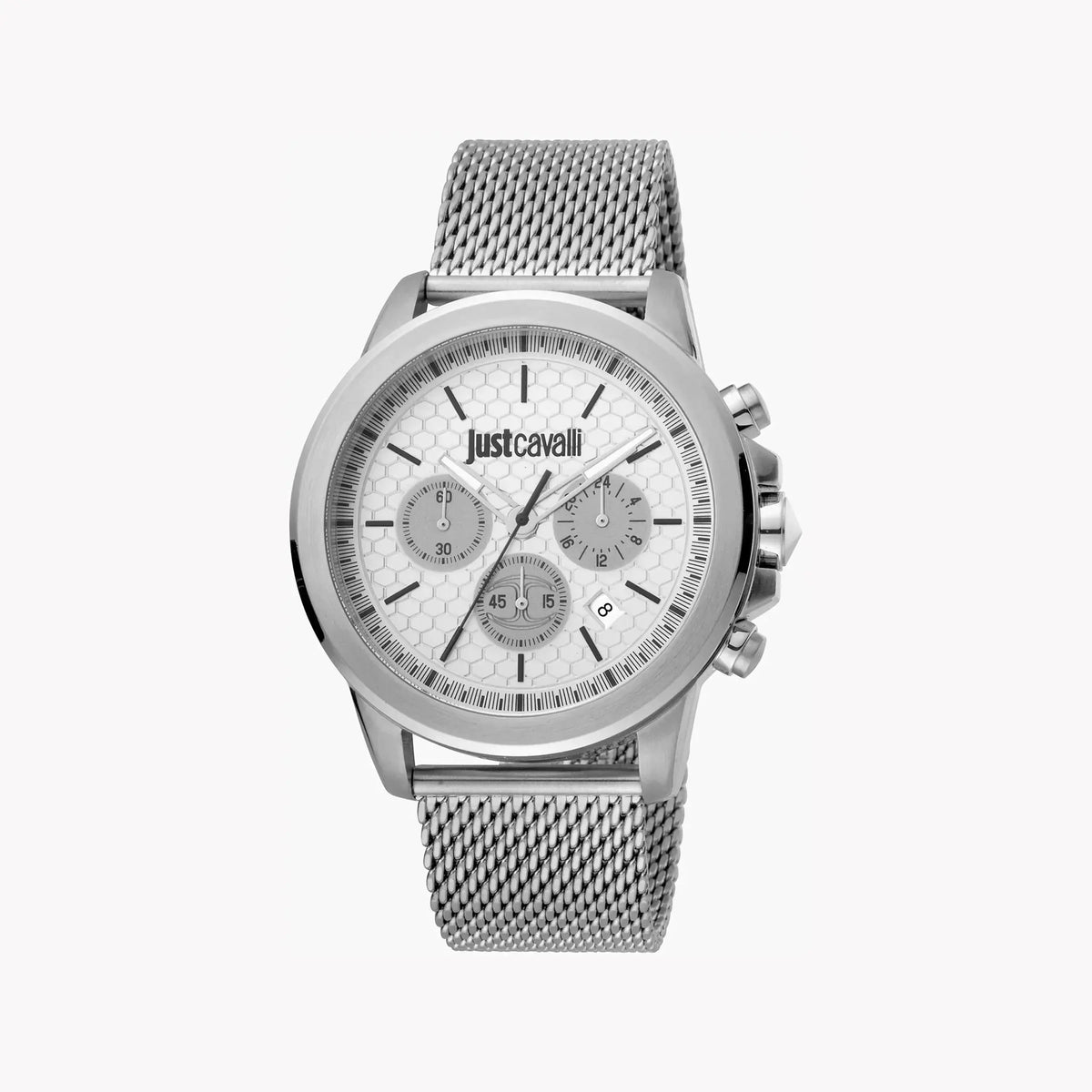 Just Cavalli Men's Silver Stainless Steel Watch, Silver Dial | Jc1g140m0055 by JUST CAVALLI