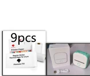 Portable Mini Thermal Label Printer Home Photo Printer Student Wrong Question Printer Bluetooth-compatible Mini Label Printer Price Tag by Maiden-Art
