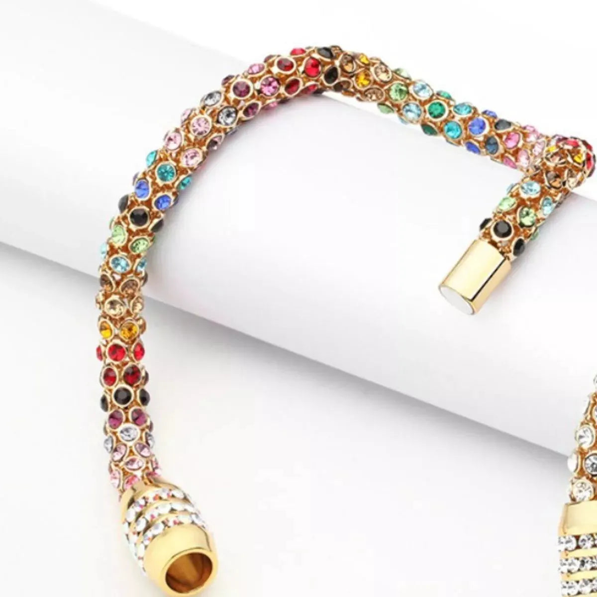 Multi-Colored Crystal Bracelet by Partner Label