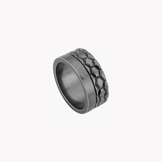 Just Cavalli Men's Black Stainless Steel Ring, Matte Finish | Jcrg50090210 by JUST CAVALLI