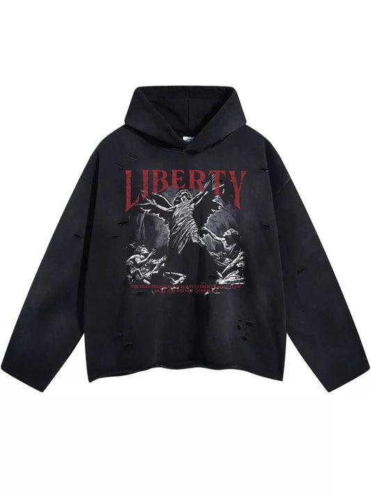 Men's Graphic Long Sleeve Hoodie by Partner Label