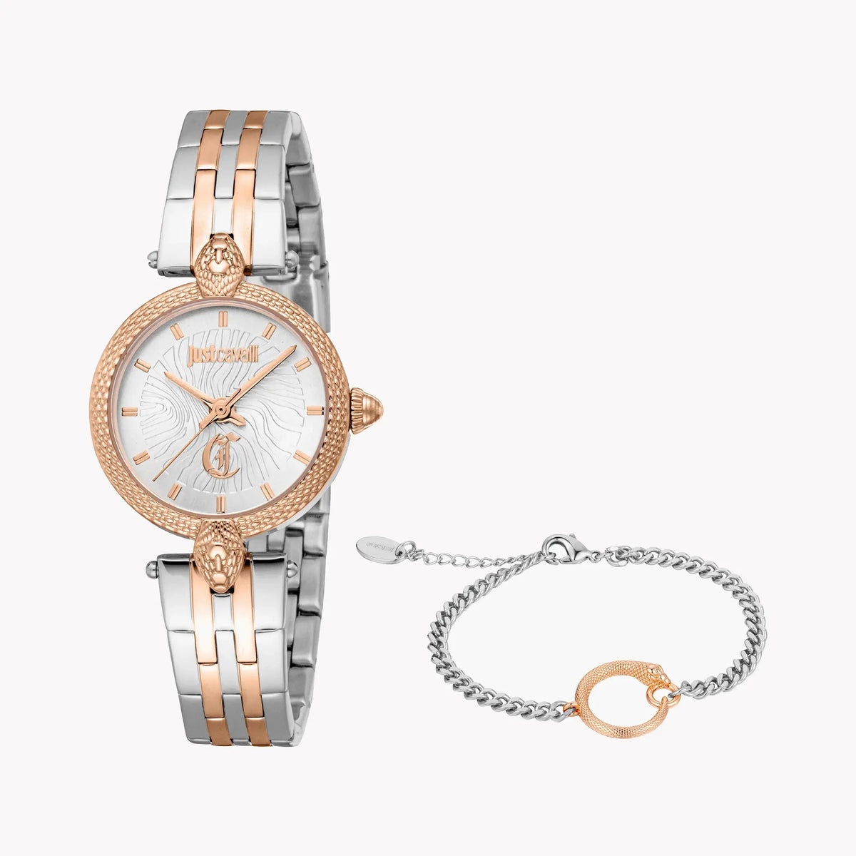 Just Cavalli Women's Two-Tone Watch, Silver Dial | Jc1l330m0085 by JUST CAVALLI
