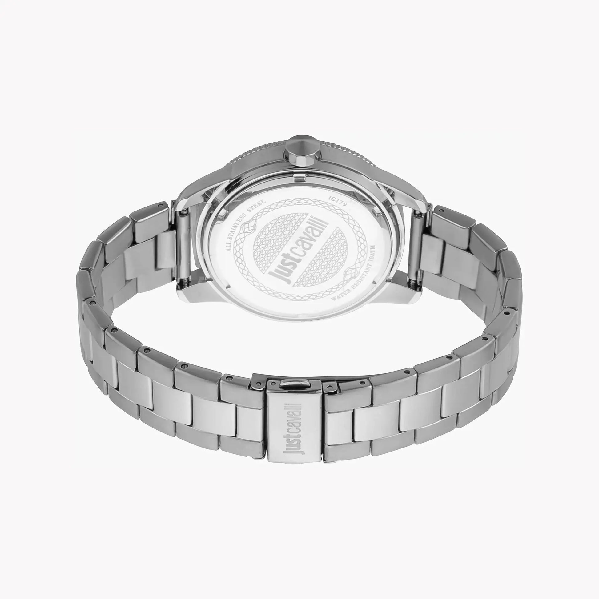 Just Cavalli Men's Silver Watch, Blue Dial | Jc1g179m0075 by JUST CAVALLI