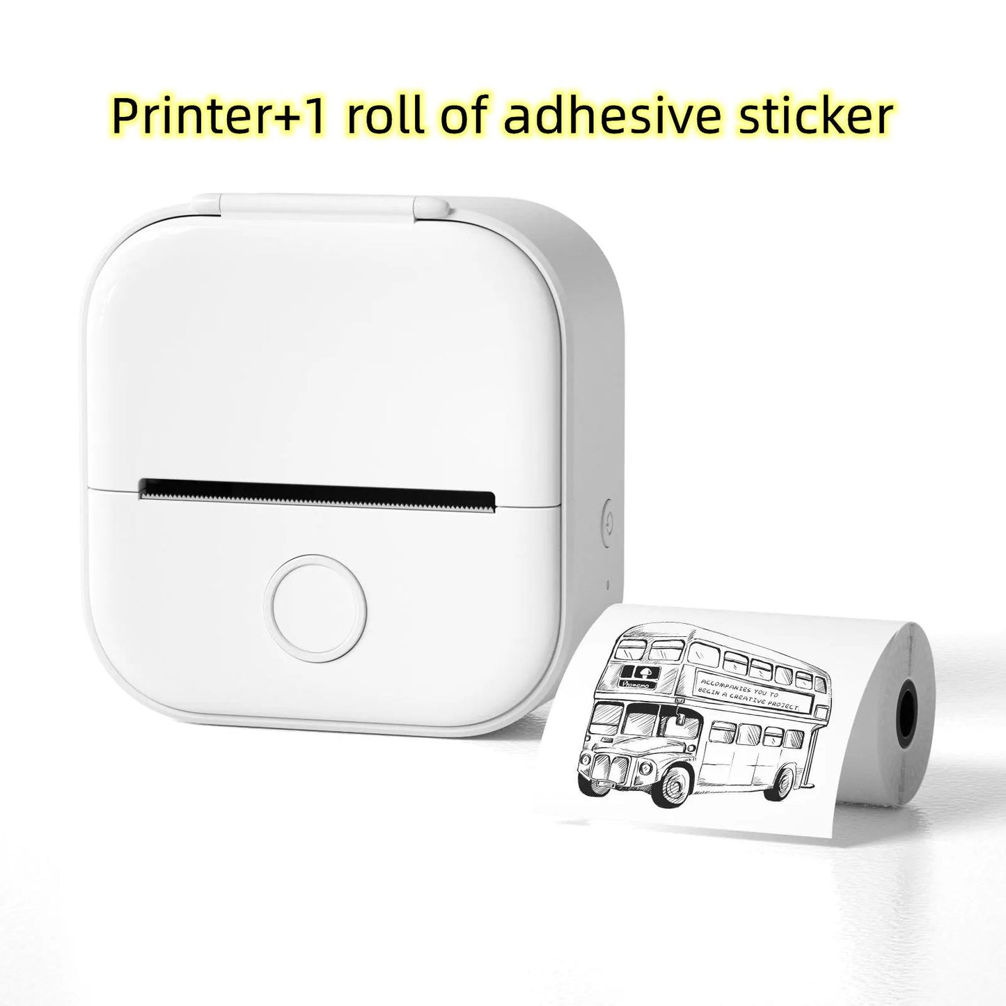 Portable Mini Thermal Label Printer Home Photo Printer Student Wrong Question Printer Bluetooth-compatible Mini Label Printer Price Tag by Maiden-Art