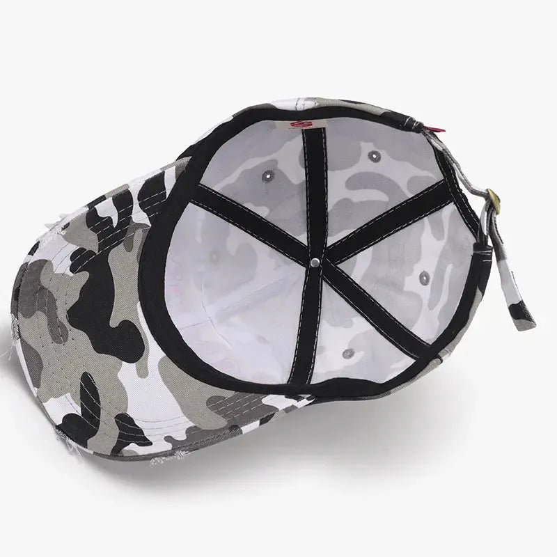 Letter Adjustable Cotton Baseball Cap by Partner Label