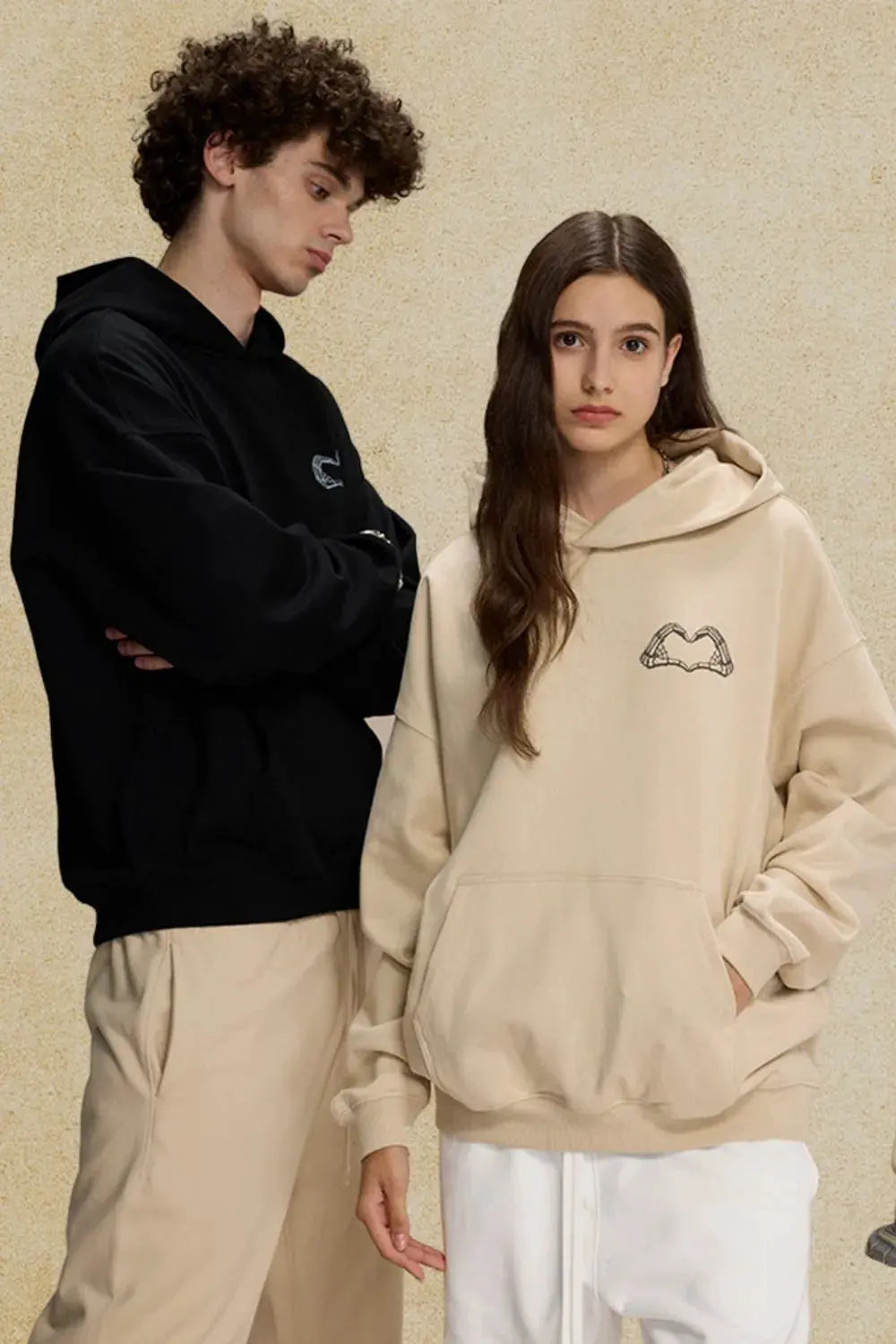Men's Graphic Long Sleeve Hoodie by Trendsi