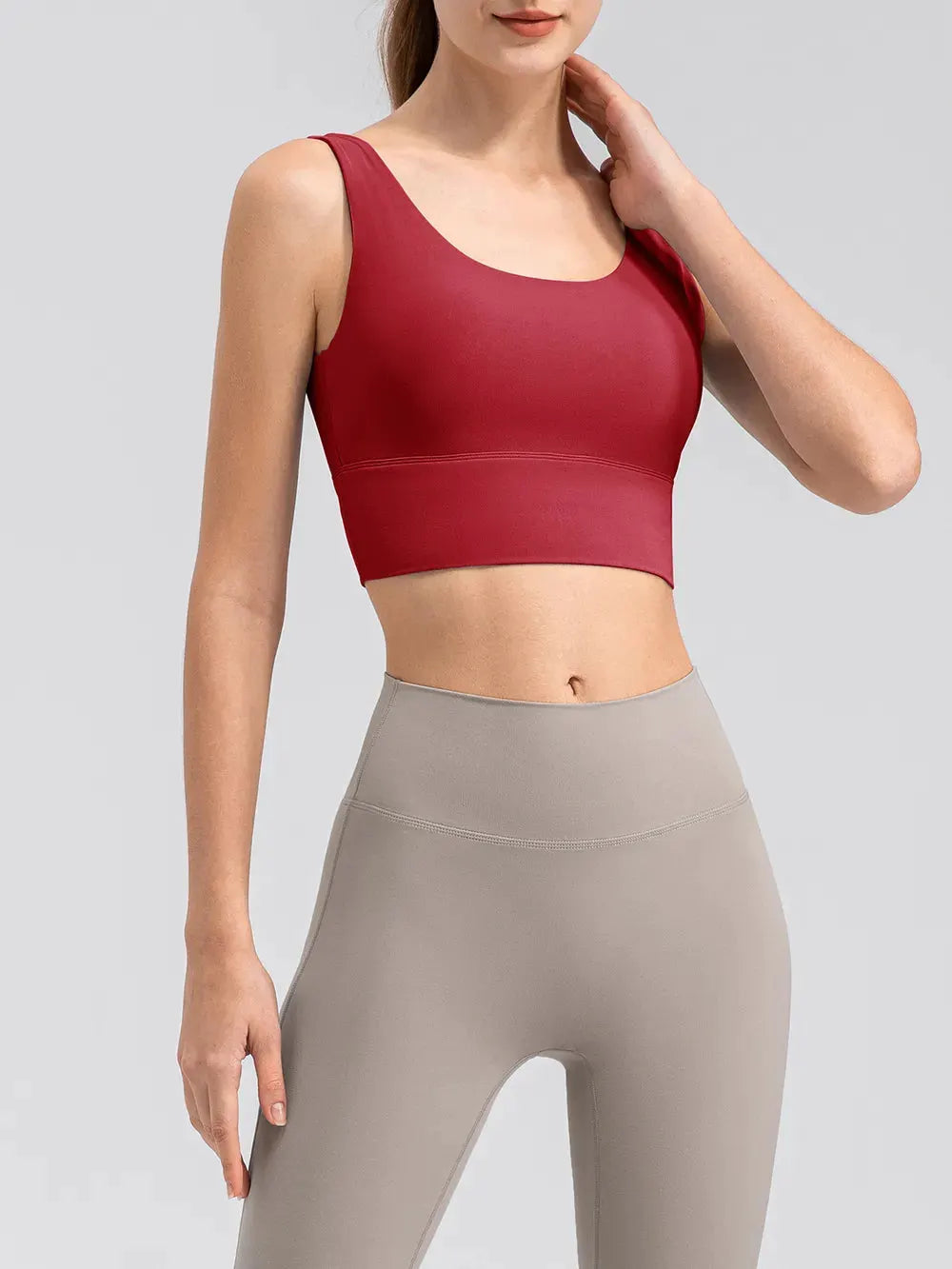 Scoop Neck Wide Strap Active Tank by Partner Label