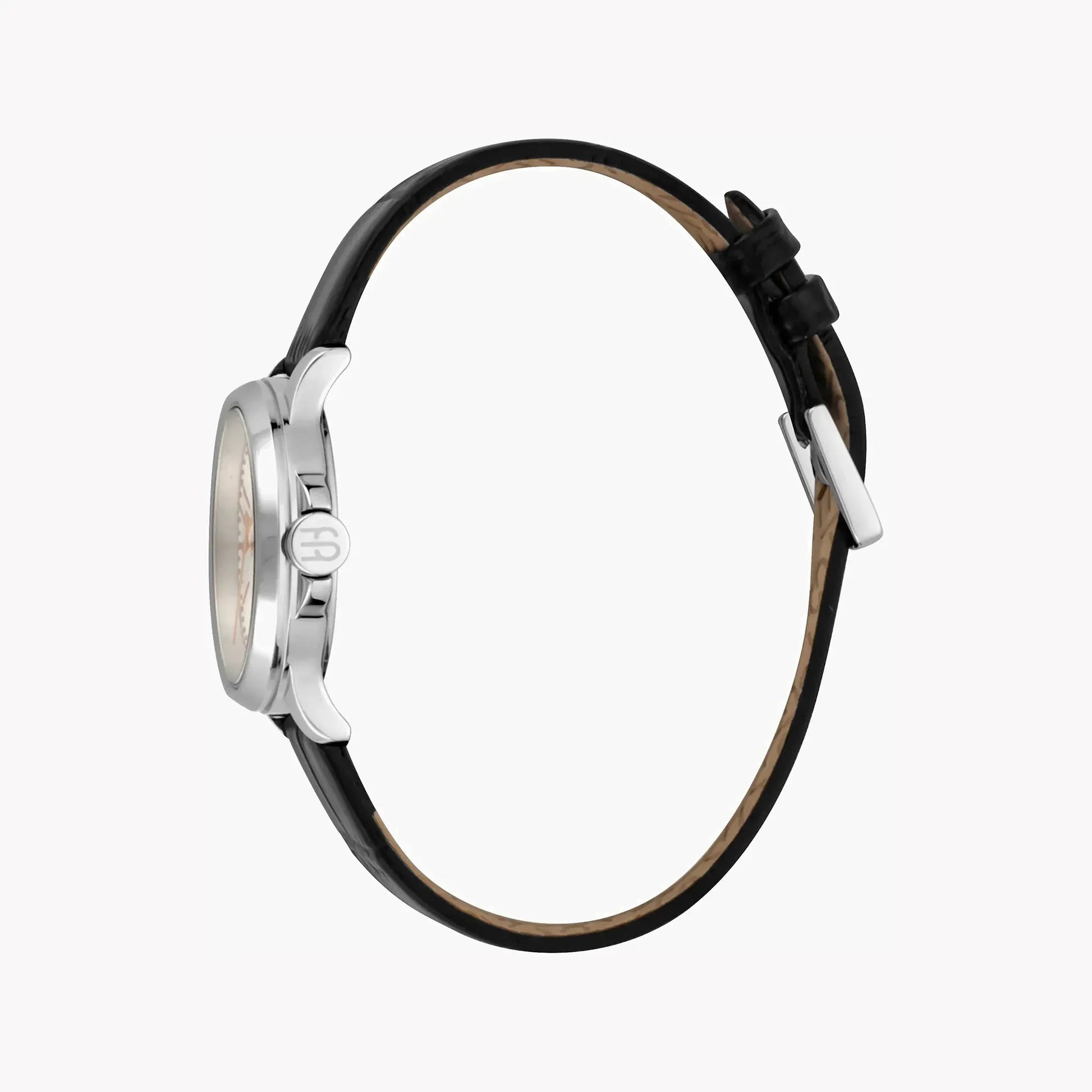 Esprit Women's Black Leather Watch, Silver Dial | ES1L144L2015 by ESPRIT
