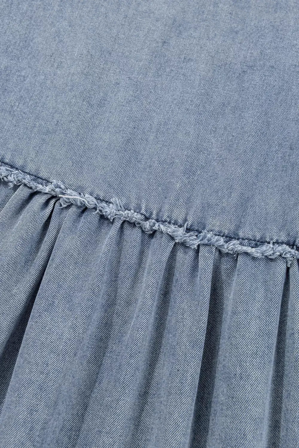 Vintage Wash Denim Dress with Pockets by Partner Label