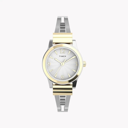 Timex Women's Two-Tone Silver & Gold Watch, Silver Dial | Tw2w18500 by TIMEX