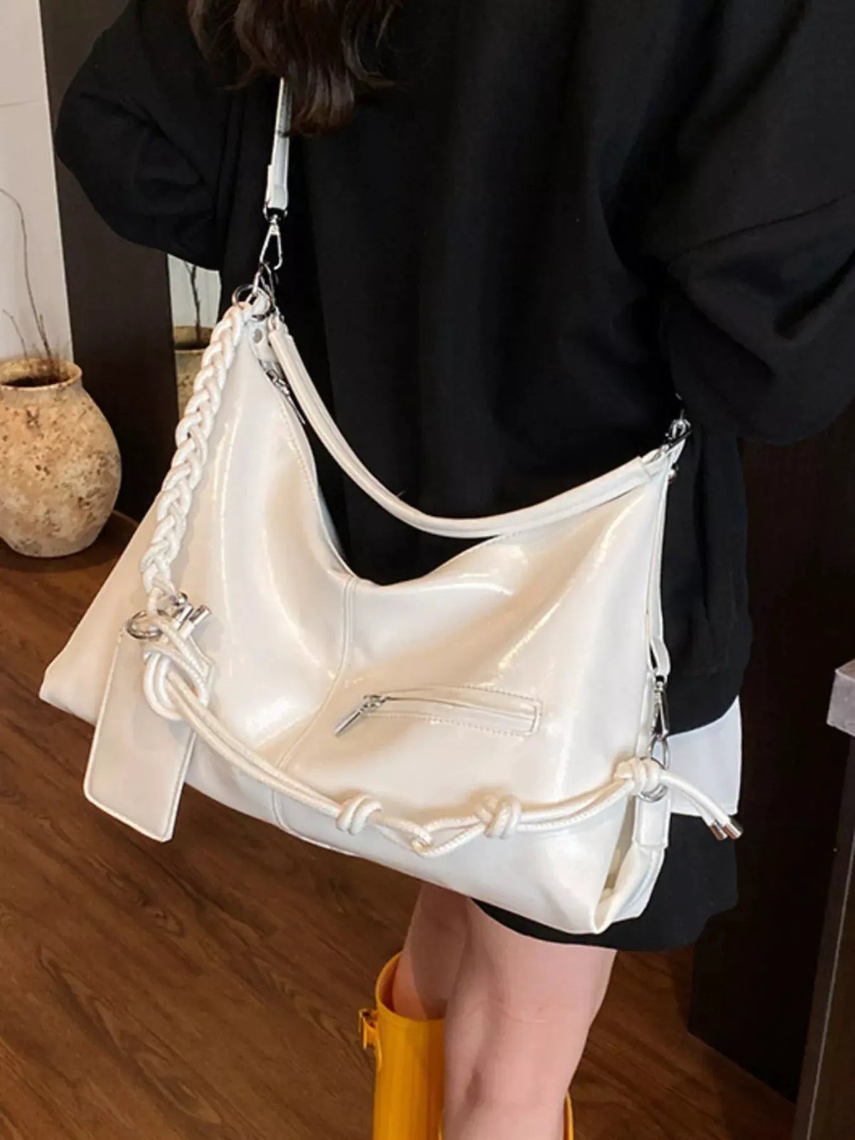 PU Leather Shoulder Bag by Partner Label