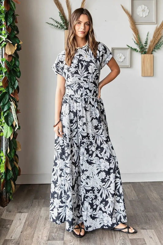 Mittoshop Tropical Print Top and Skirt Set by Mittoshop