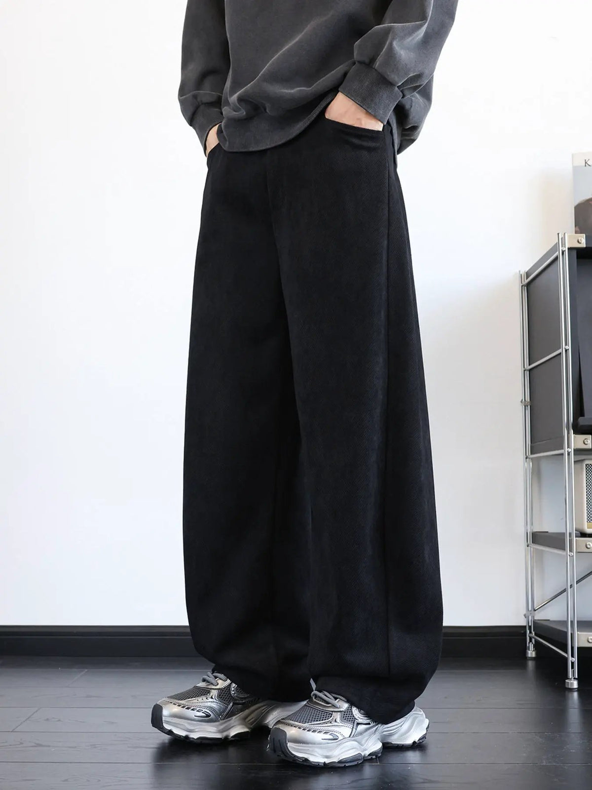 Men's Plus Size Wide-Leg Pants by Partner Label