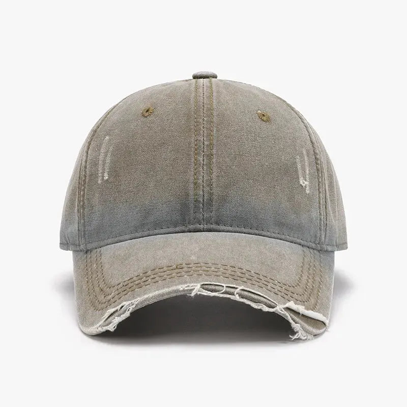 Distressed Washed Adjustable Baseball Cap by Partner Label