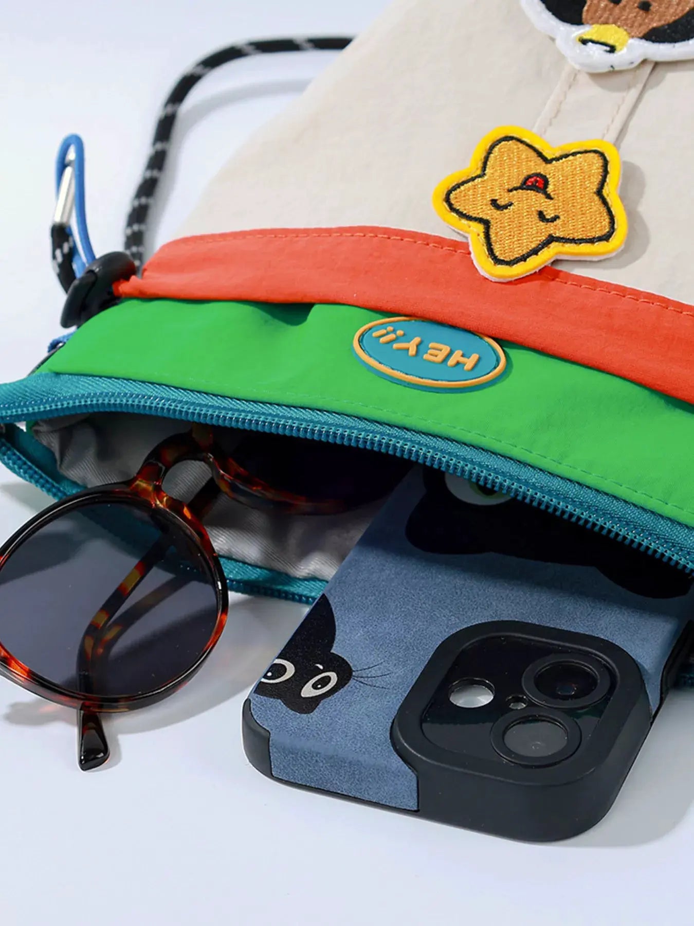 Waterproof Contrast Cartoon Crossbody Bag by Partner Label