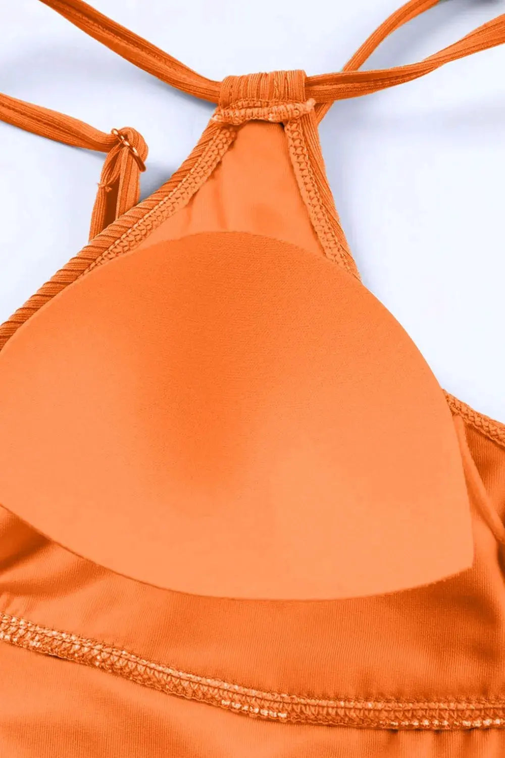 Drawstring Plunge One-Piece Swimwear by Partner Label