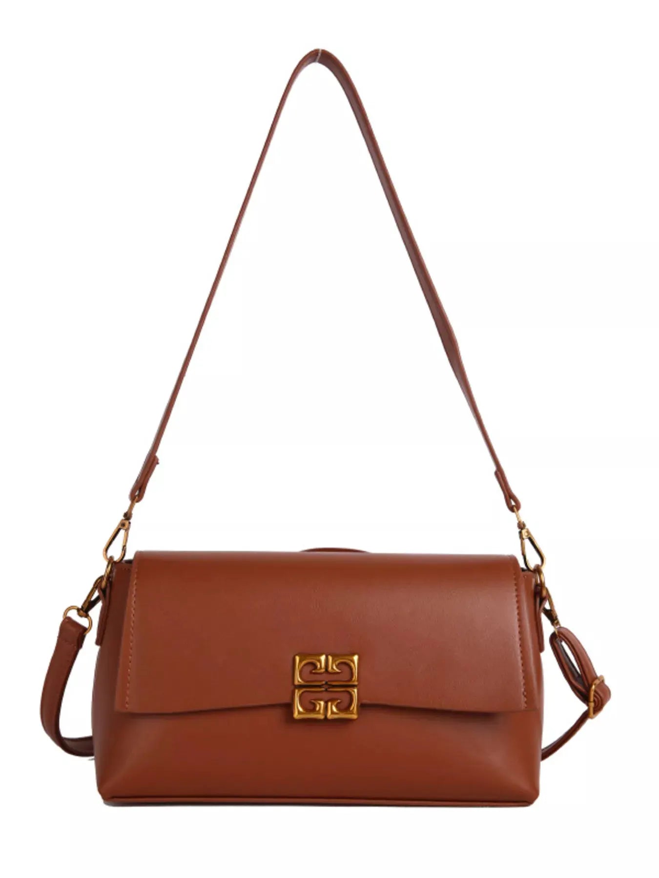 Leather Flap Crossbody Bag by Partner Label