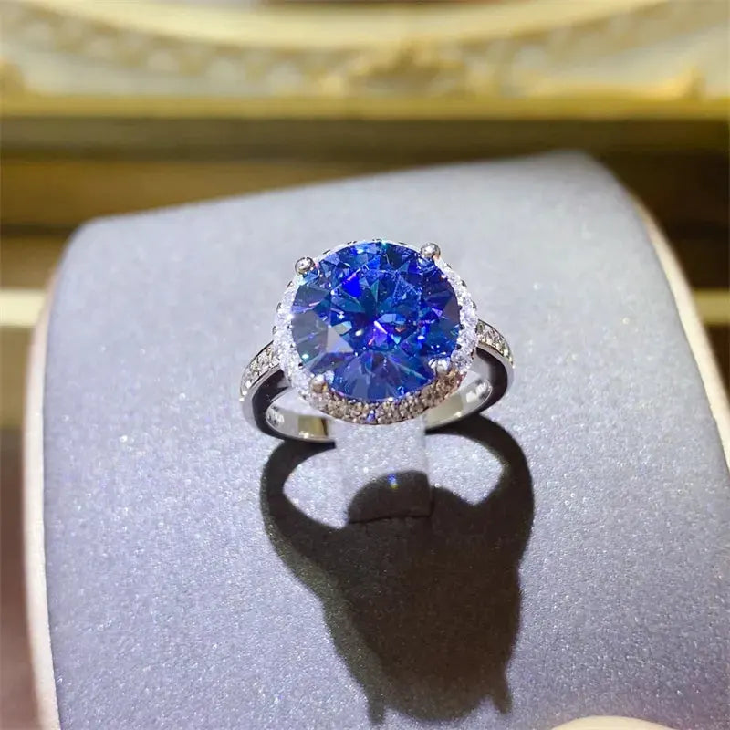 5 Carat Moissanite 925 Sterling Silver Ring by Partner Label