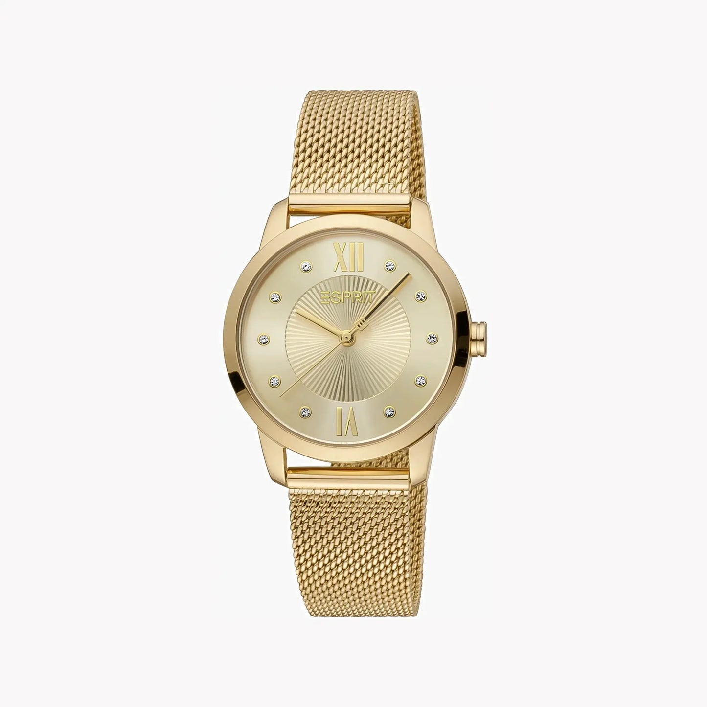 Esprit Women's Gold Stainless Steel Watch, Champagne Dial | Es1l057m0045 by ESPRIT