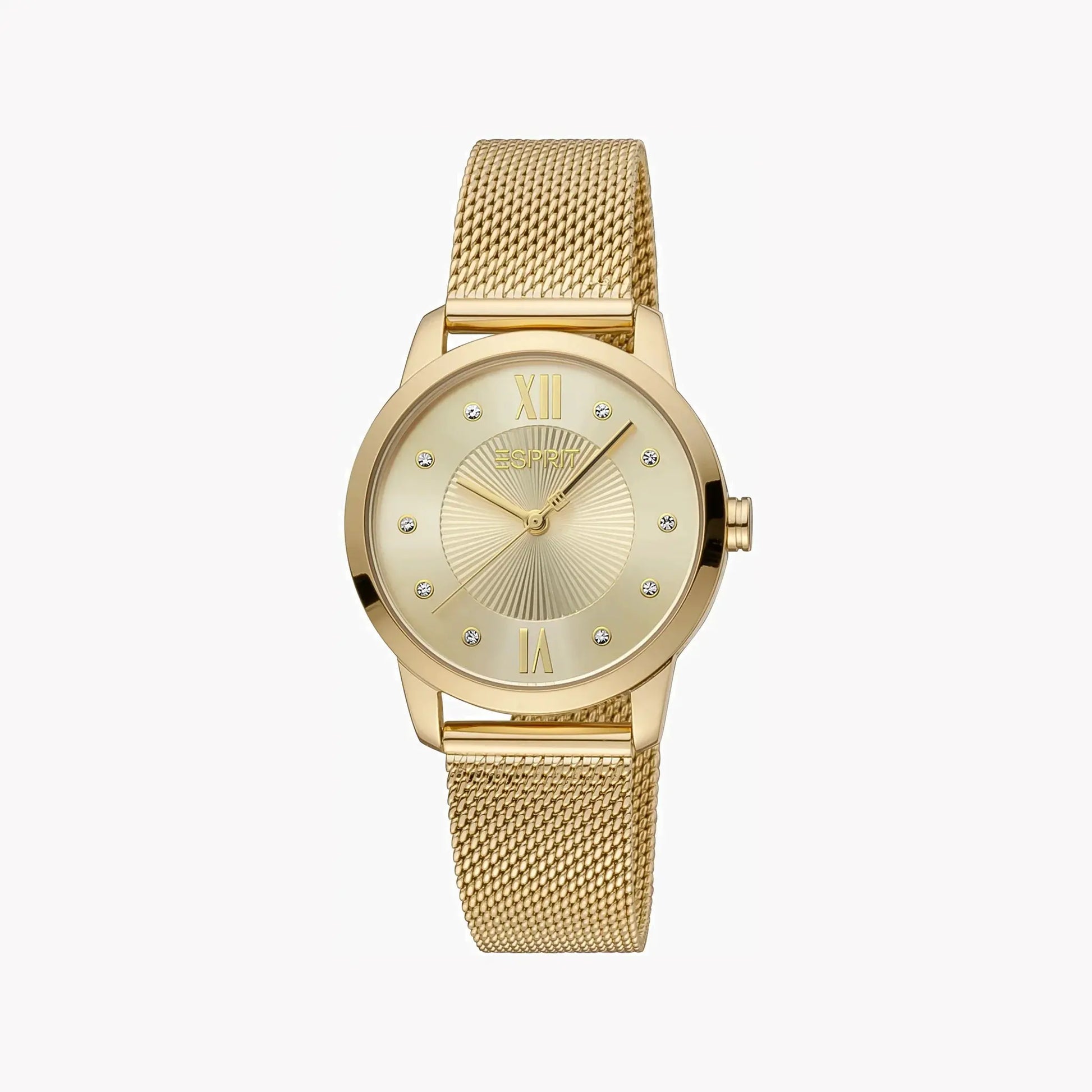 Esprit Women's Gold Stainless Steel Watch, Champagne Dial | Es1l057m0045 by ESPRIT