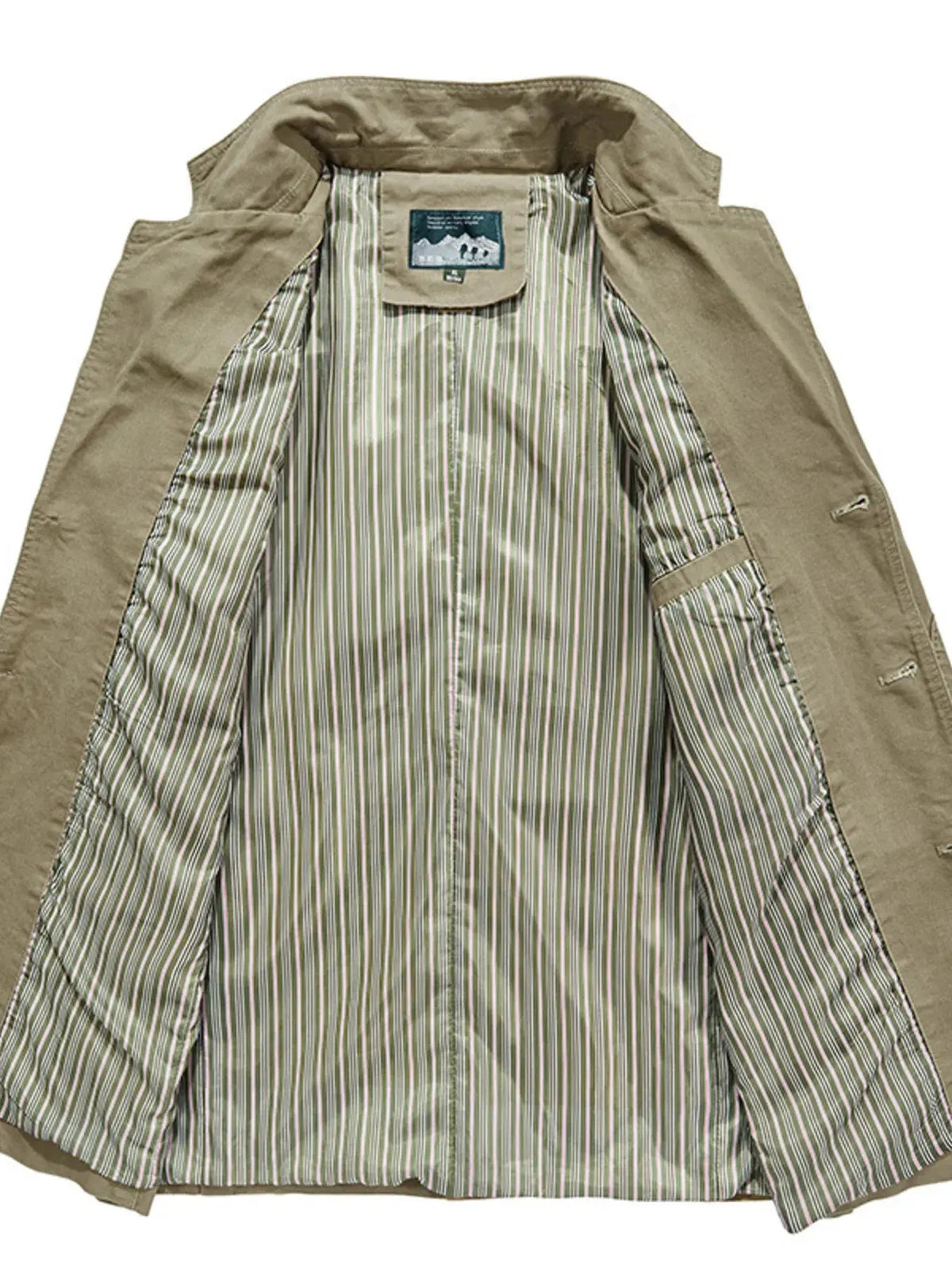 Men's Plus Size Lapel Collar Button Up Blazer by Trendsi