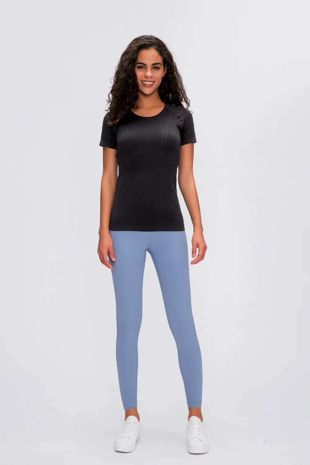 Millennia Round Neck Short Sleeve Active T-Shirt by Millennia