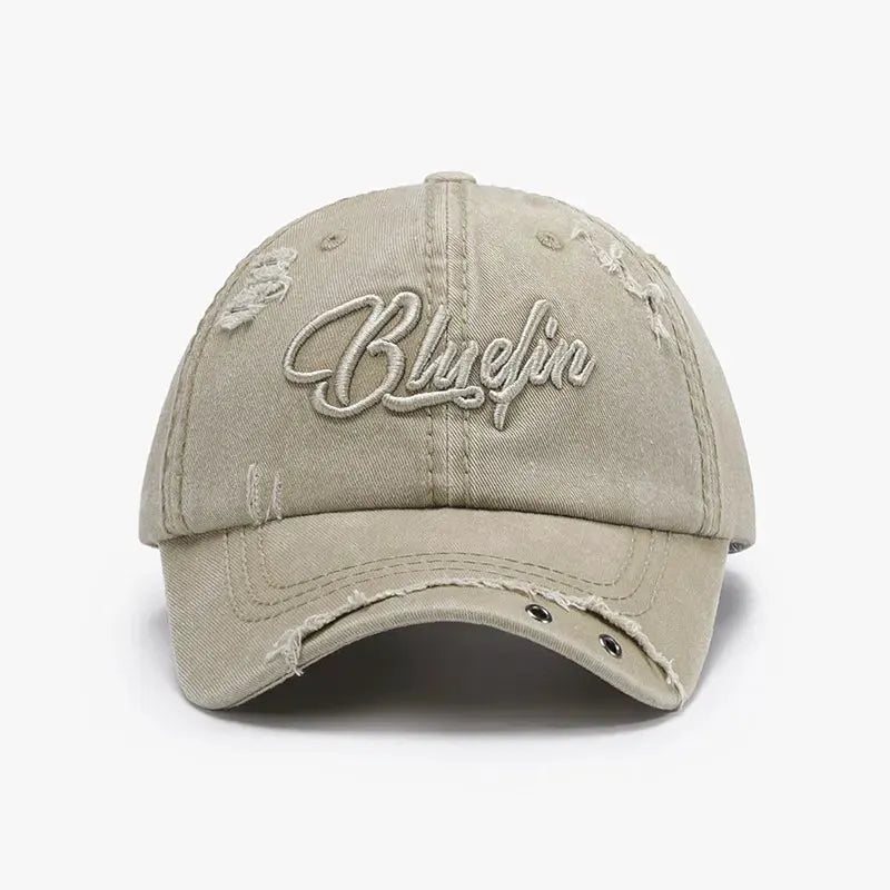 Embroidered Letter Cotton Baseball Cap by Partner Label