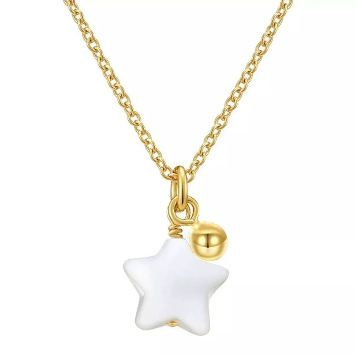 925 Sterling Silver Star Necklace by Partner Labels