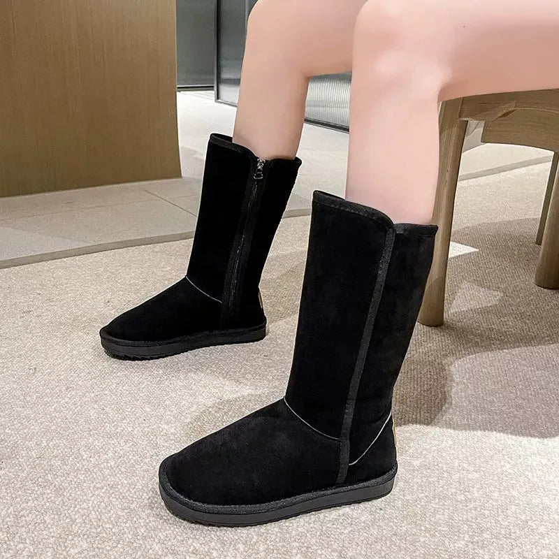 Knee-High Boots with Zipper by Partner Label