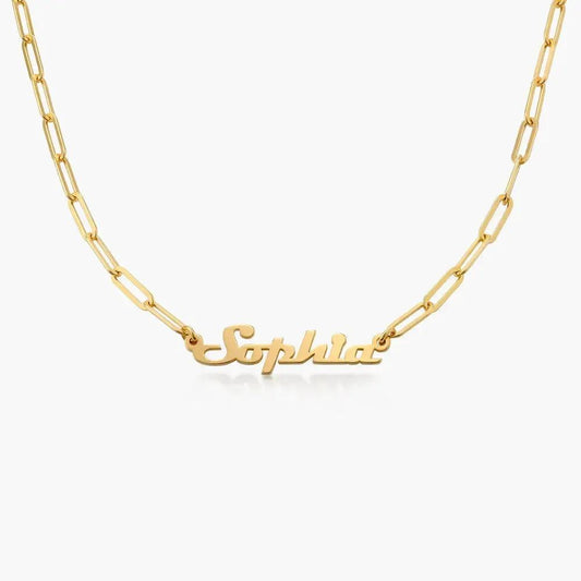 Full Silver Vintage Name Necklace - silver name necklace by Maiden-Art
