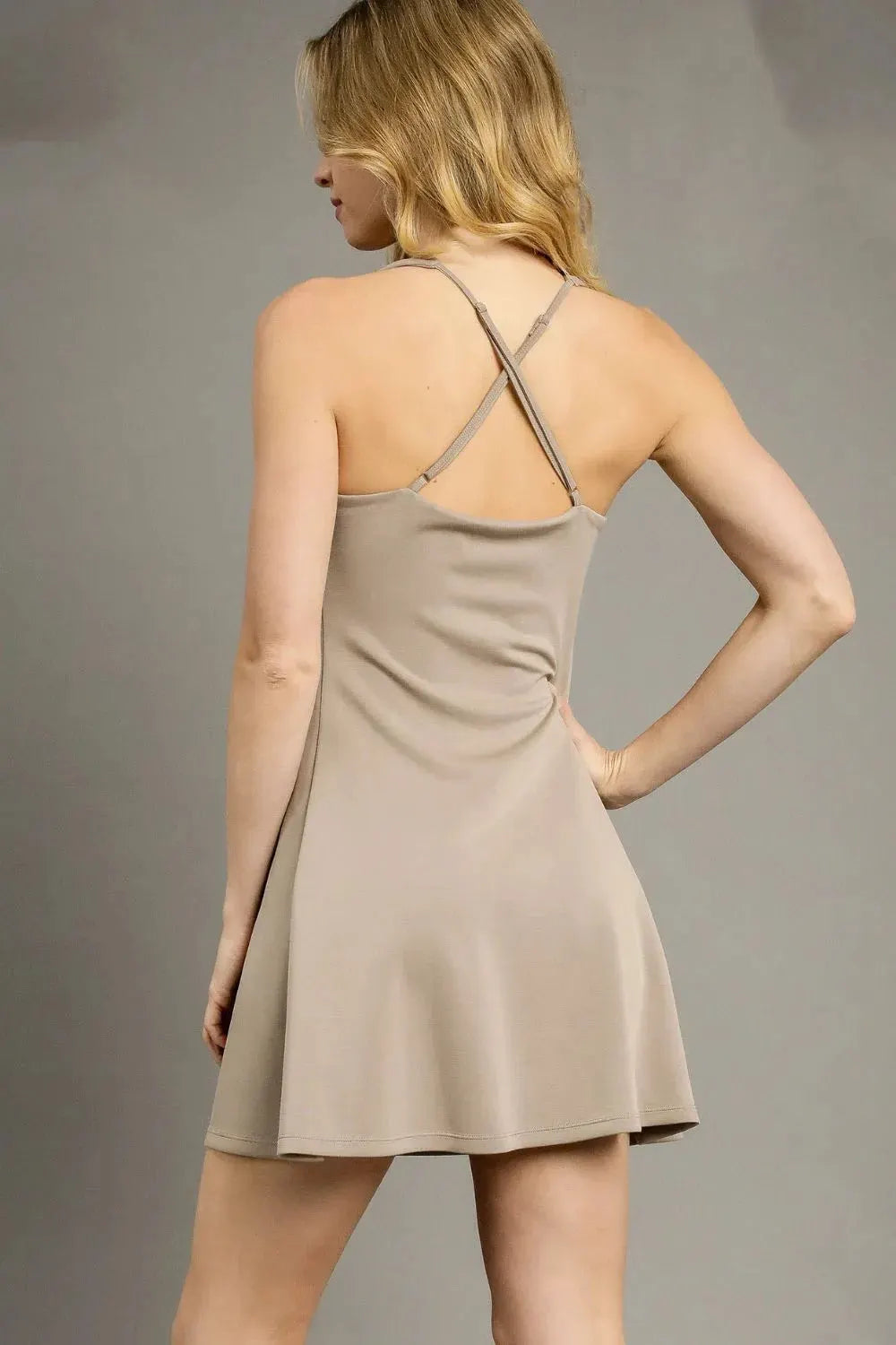 Umgee Crisscross Square Neck Active Dress by Umgee