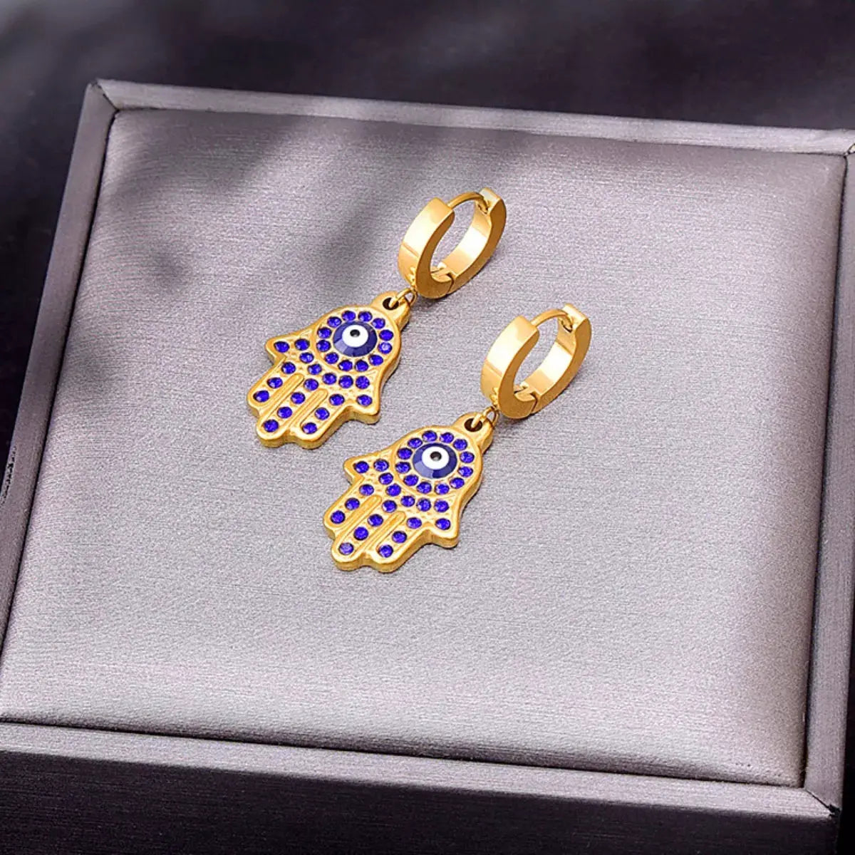 18K Gold-Plated Hand Charm Jewelry Set by Partner Label