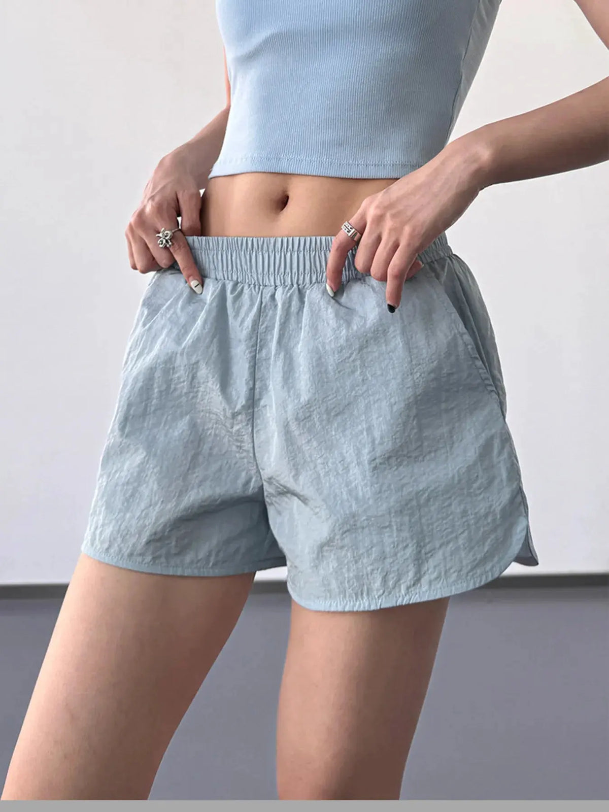 Elastic Waist Active Shorts by Partner Label