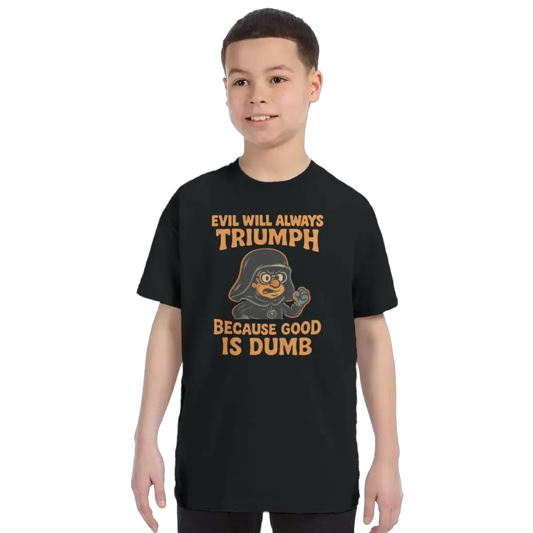 Dark Helmet Because Good is Dumb t-shirt by Art-O-Rama Shop
