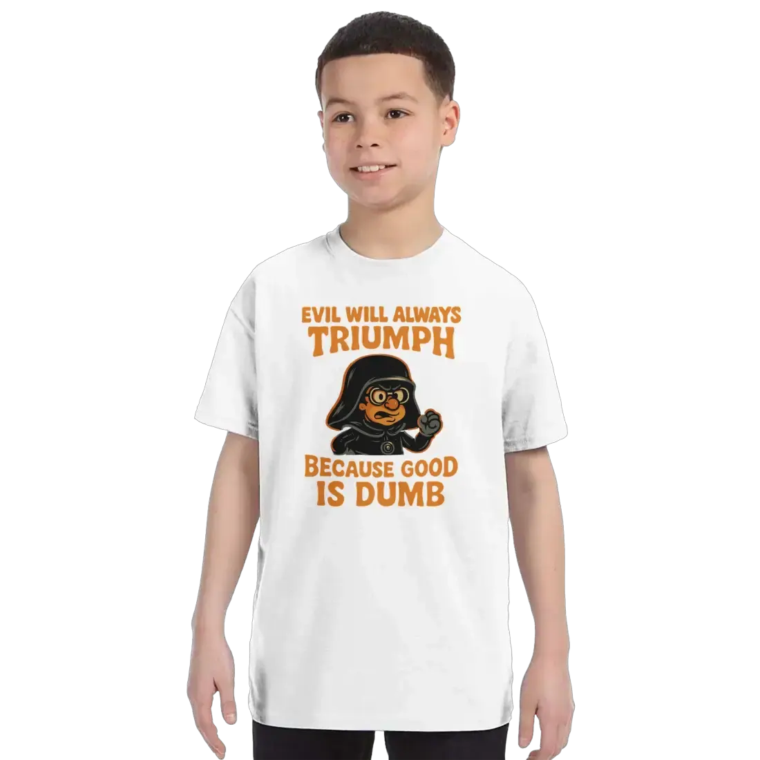Dark Helmet Because Good is Dumb t-shirt by Art-O-Rama Shop