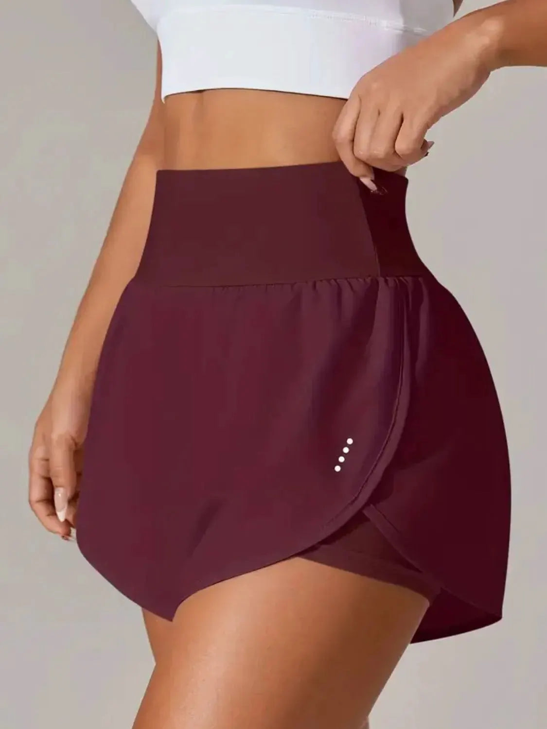 Pocketed High Waist Active Shorts by Partner Label