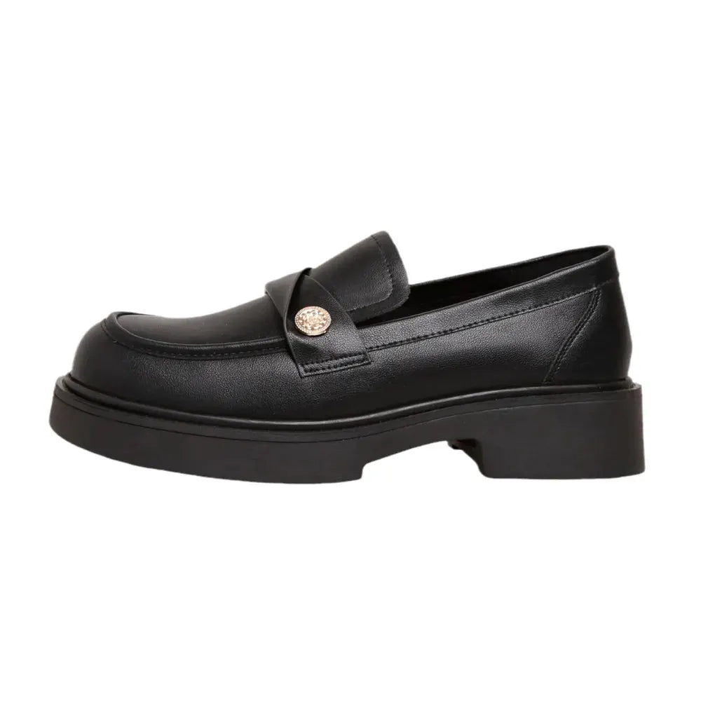 Round Toe Platform Loafers by Partner Label