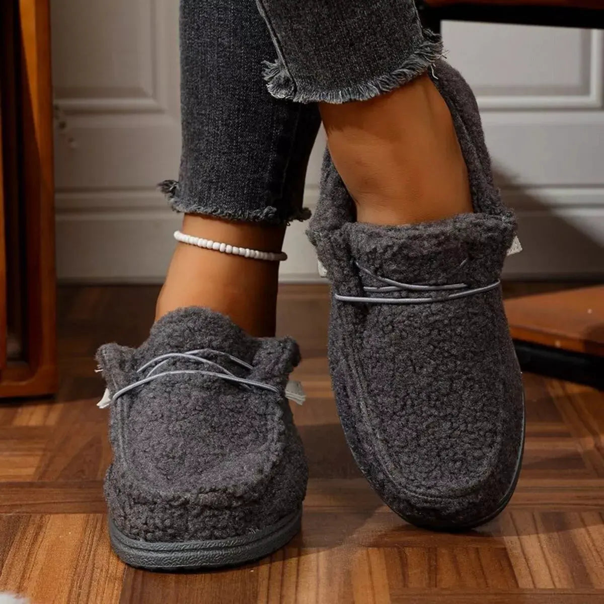 Round Toe Flats Slip-Ons by Partner Label