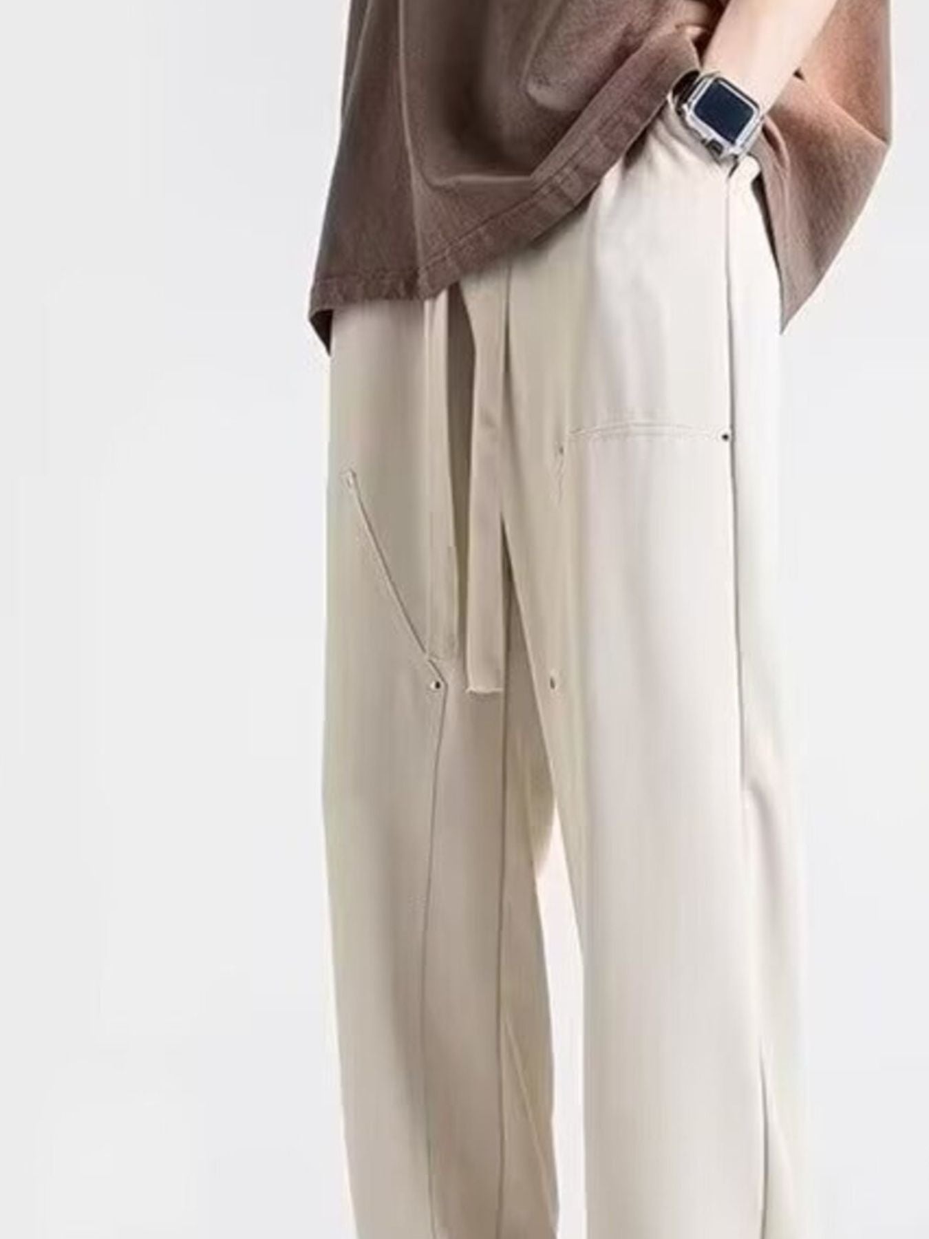 Men's Casual Loose Fit Drawstring Pants by Partner Label