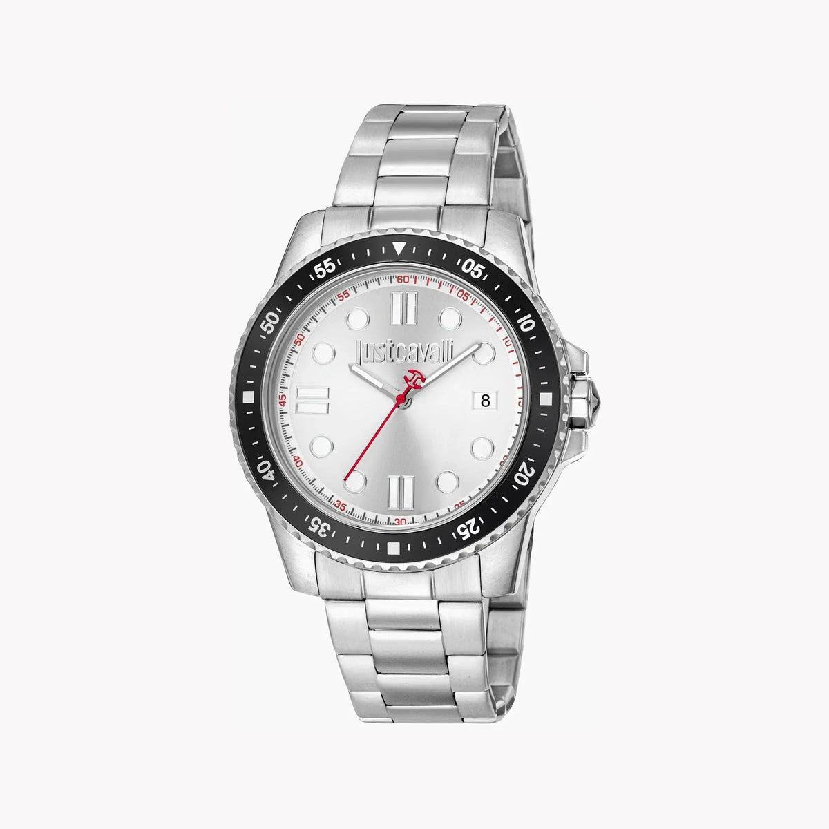 Just Cavalli Men's Silver Stainless Steel Watch, Silver Dial | Jc1g246m0245 by JUST CAVALLI
