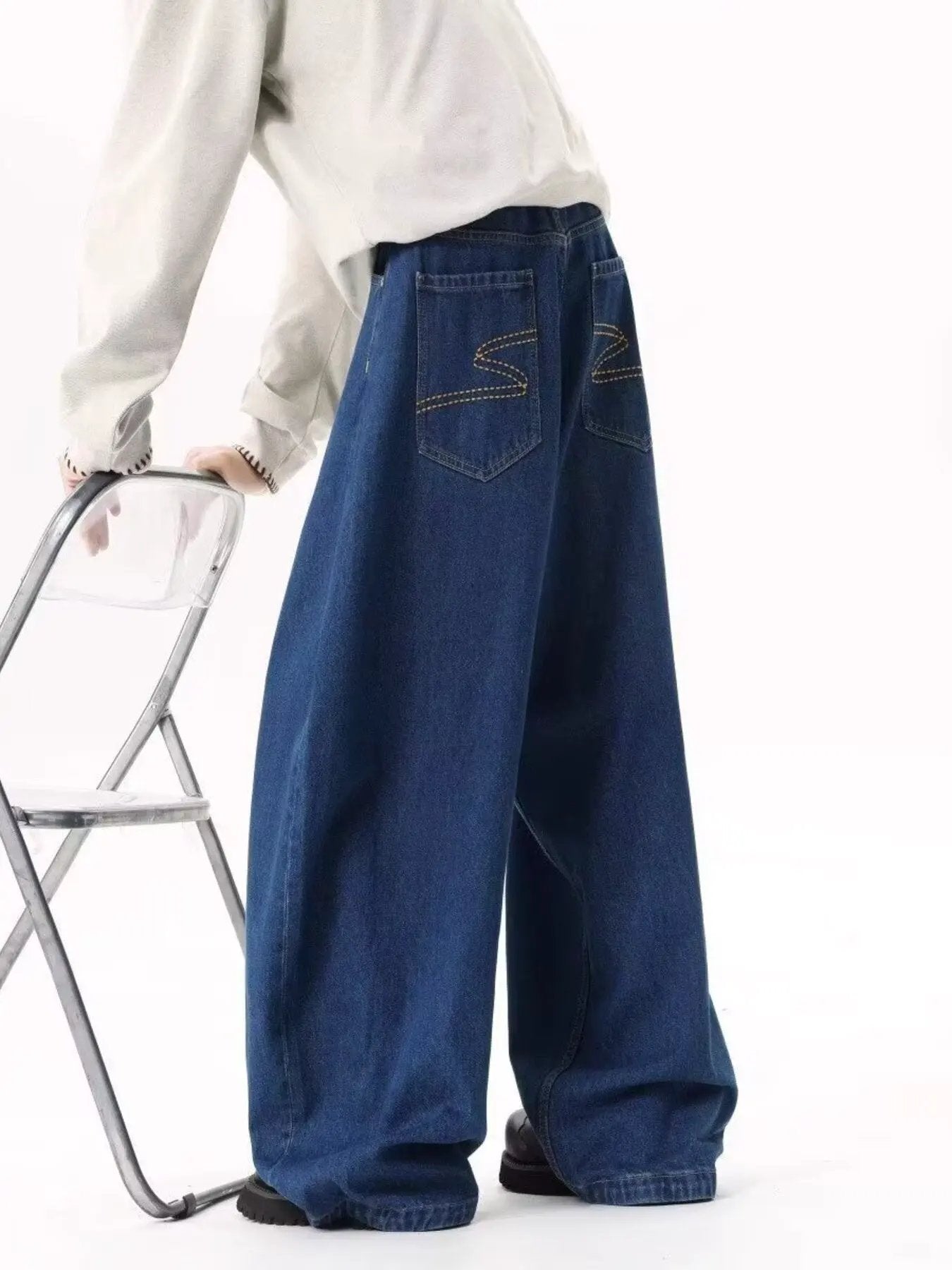 Men's Full Size Wide Leg Jeans Plus Size by Partner Label