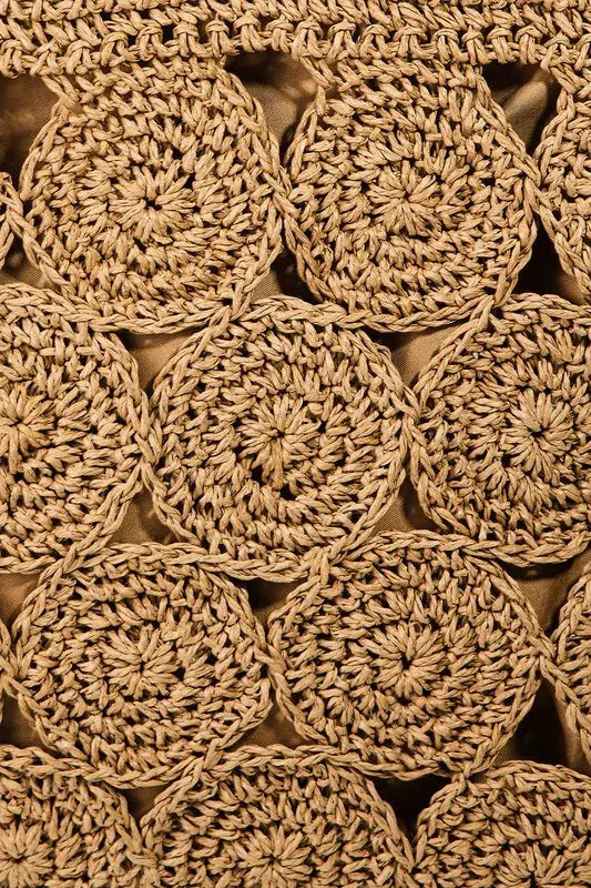 Fame Square Braided Pattern Tote Bag by Fame