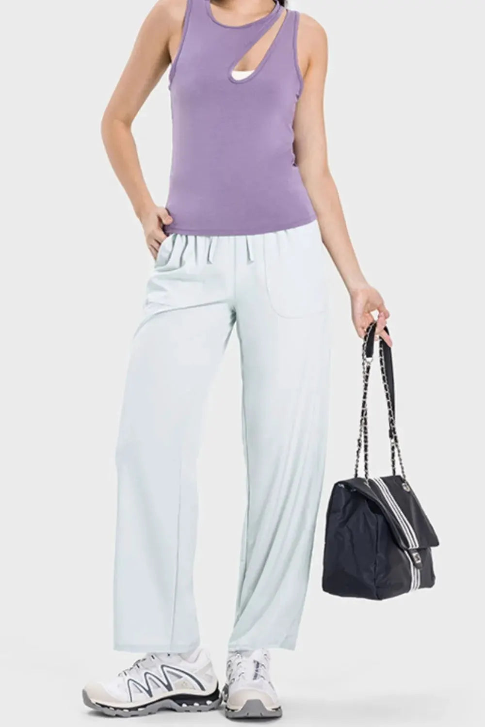 Millennia Drawstring Pocketed Active Pants by Millennia