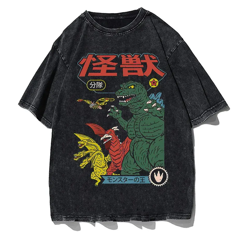 Japanese Anime Print T-Shirt Men Short Sleeve Casual Tee by Vimost Shop