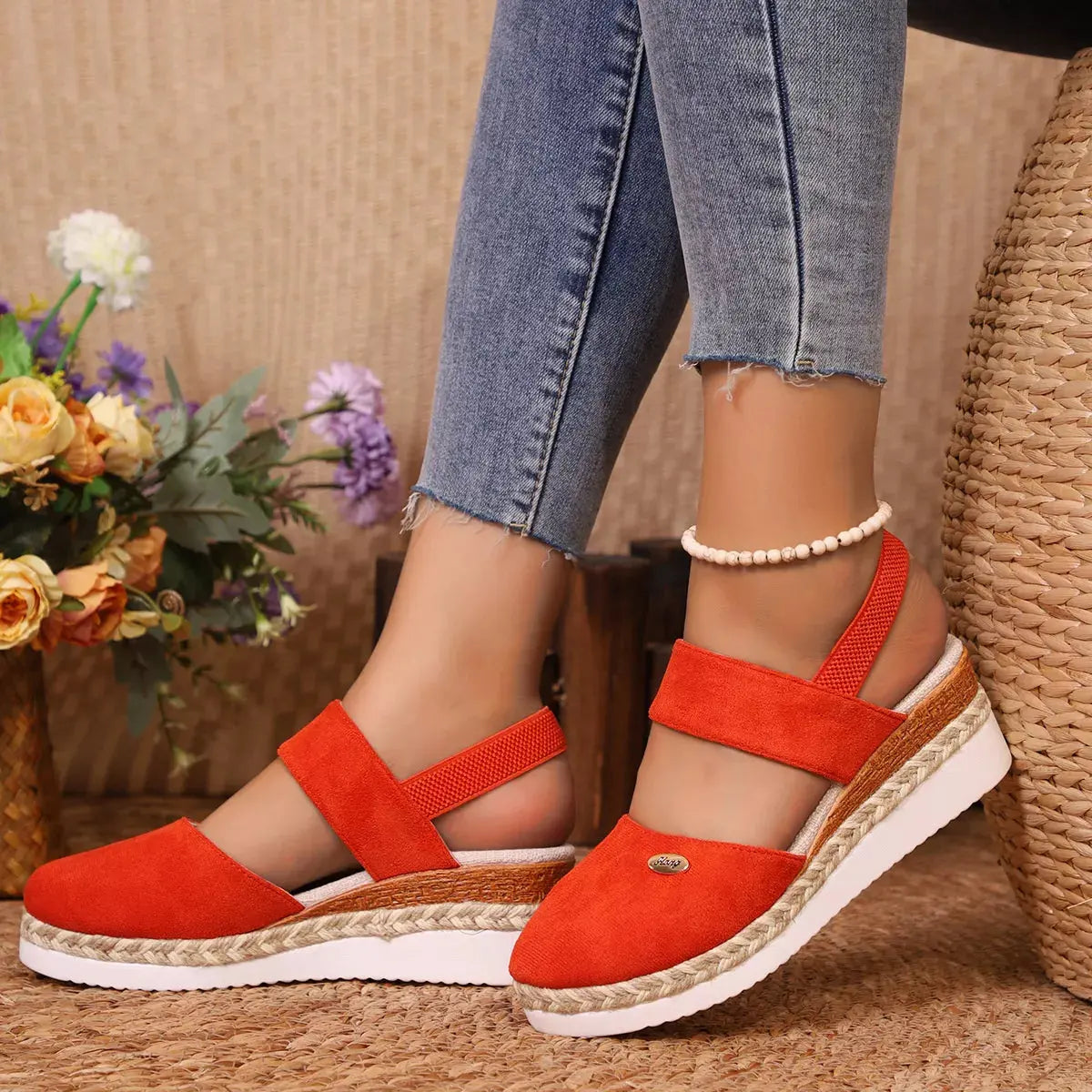 Espadrille Wedge Sandals with Ankle Strap | Partner Labels Selection by Partner Label
