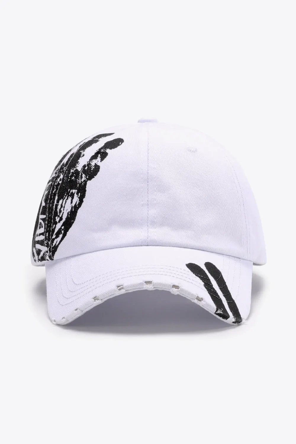 VIBRA Graphic Distressed Adjustable Baseball Cap by Partner Label