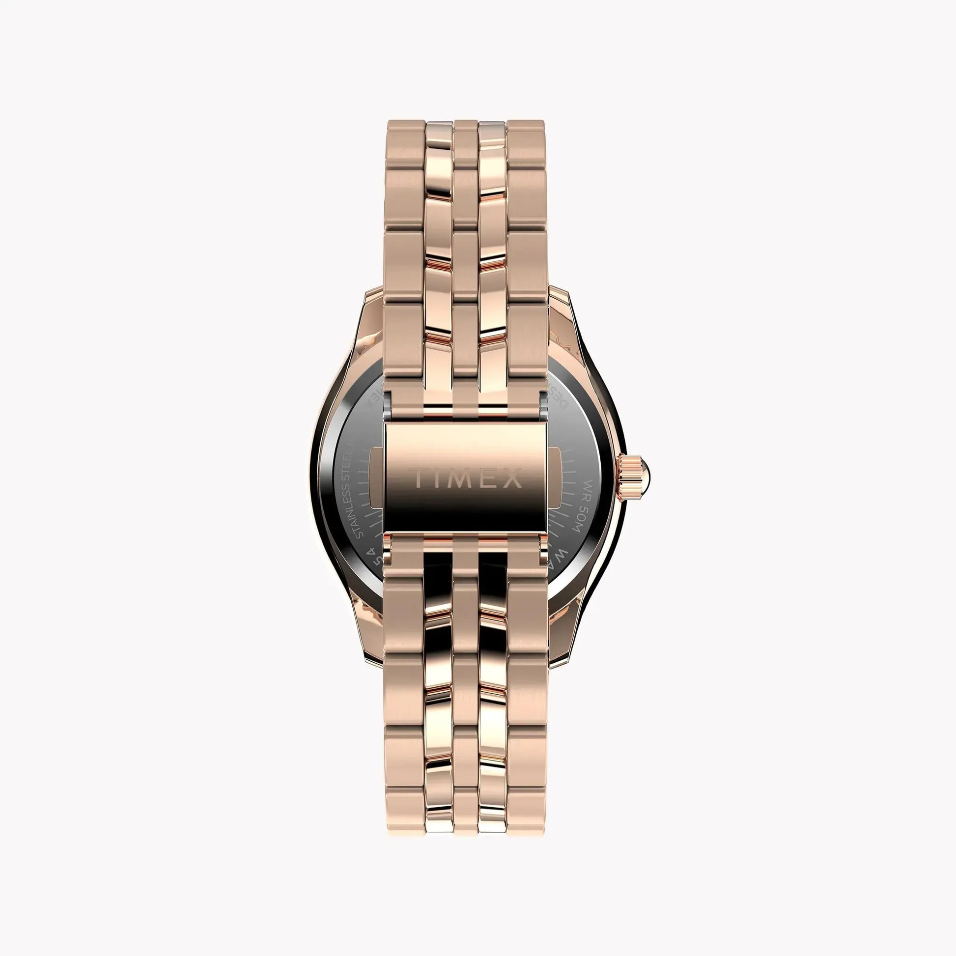 Timex Women's Rose Gold-Tone Watch, Black Dial | Tw2w17800 by TIMEX