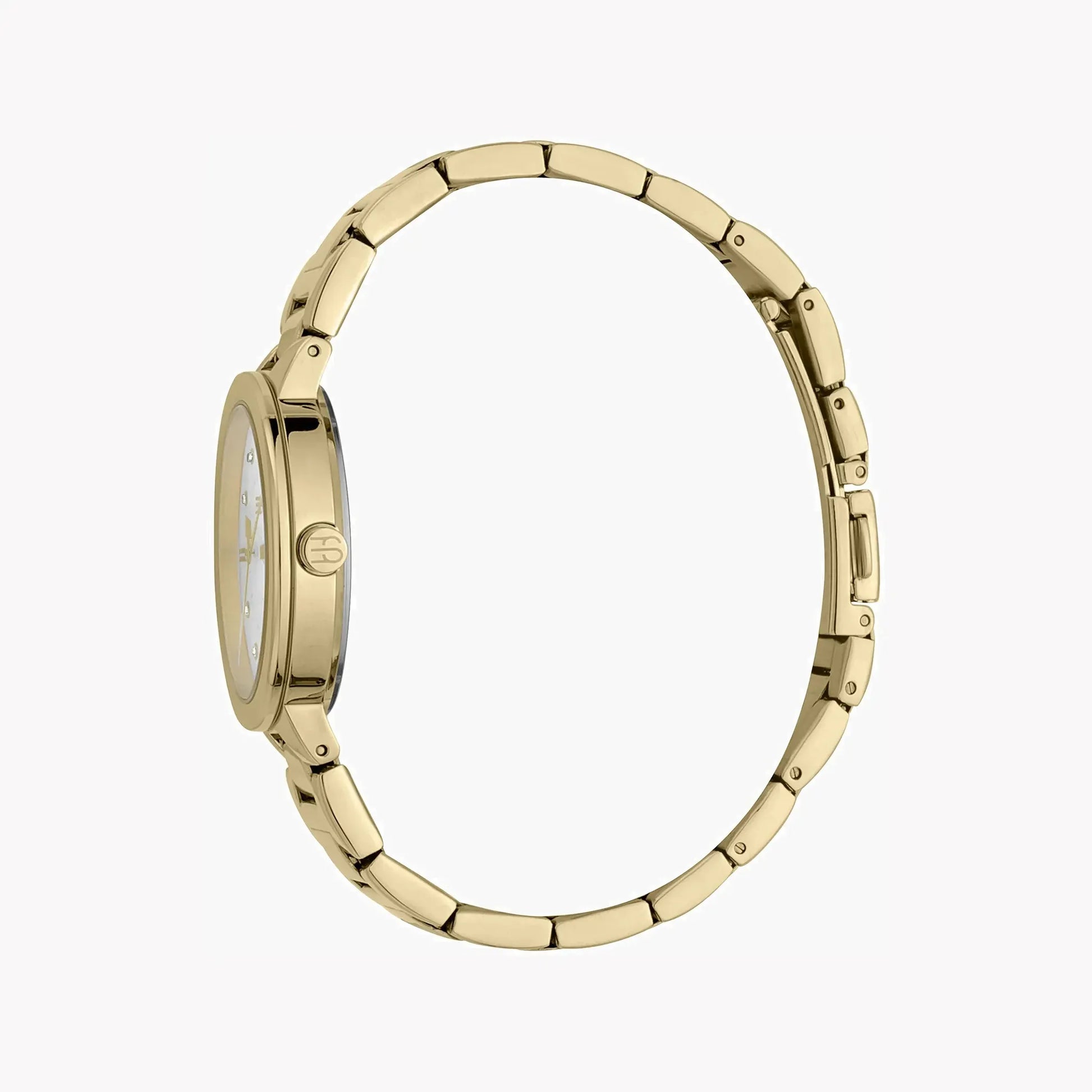 Esprit Women's Gold Stainless Steel Watch, Silver Dial | ES1L246M0065 by ESPRIT